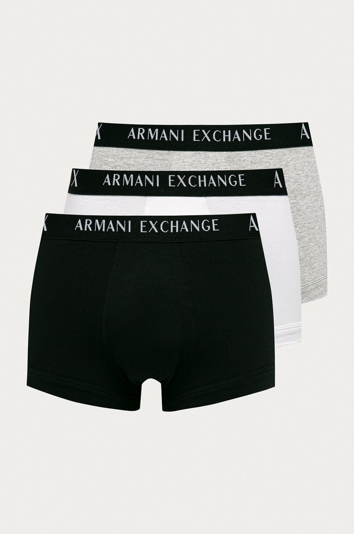 Armani Exchange - Boxerky (3-pack) pletenina šedá 956000.CC282