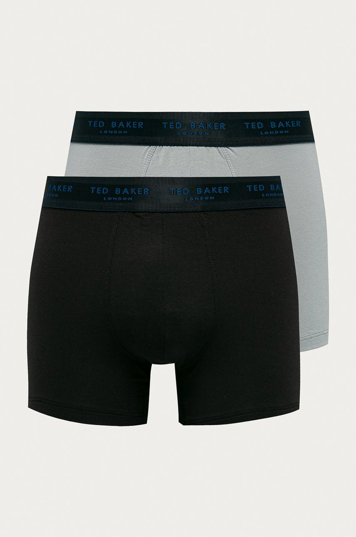 Ted Baker - Μποξεράκια (2-pack) εφαρμοστό σορτς μπόξερ μαύρο 170748