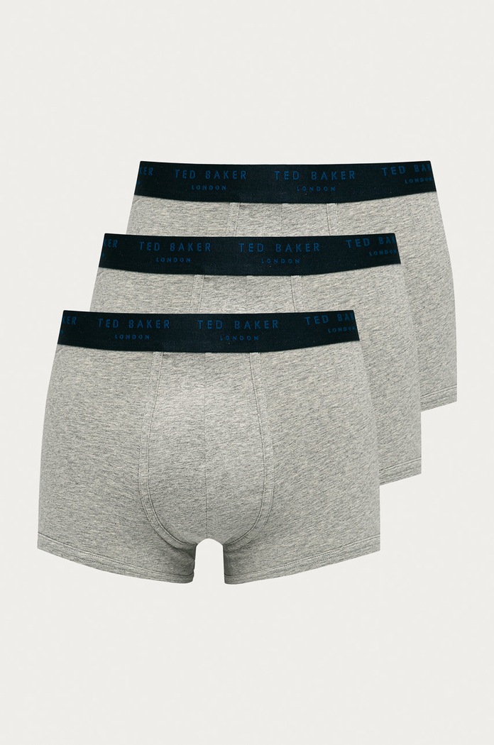 Ted Baker - Μποξεράκια (3-pack) εφαρμοστό σορτς μπόξερ γκρί 170098