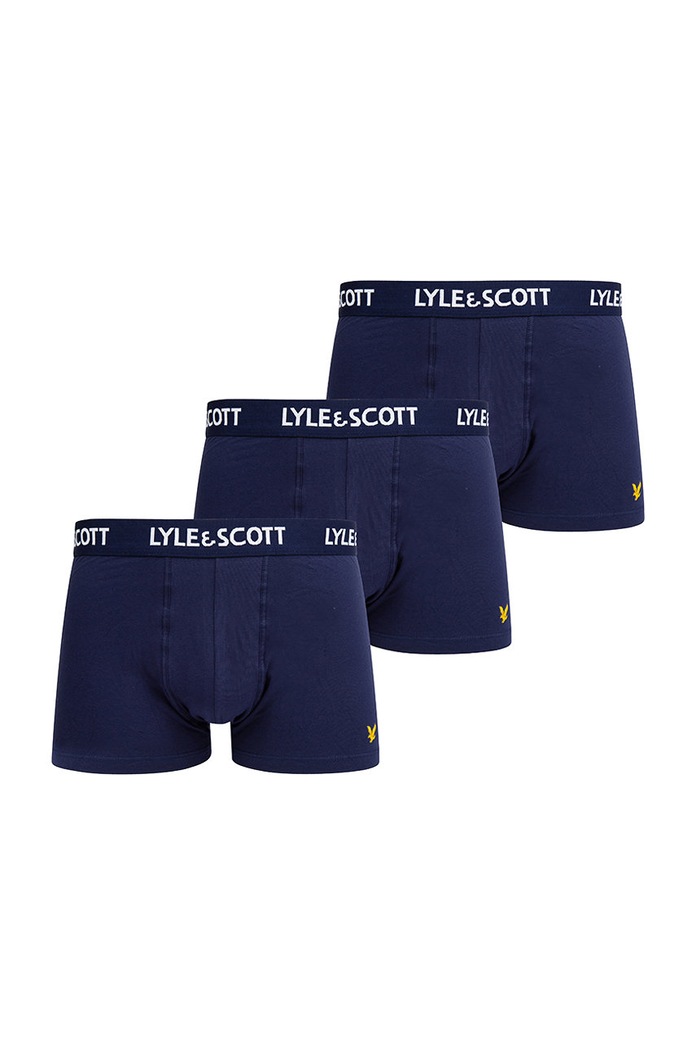Lyle & Scott Bokserki BARCLAY (3-PACK) granatowy BARCLAY.158