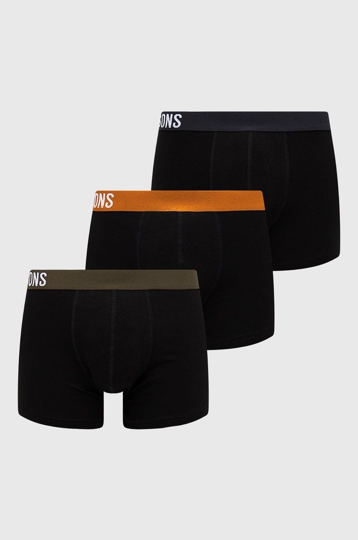 Only & Sons Bokserki (3-pack) dzianina czarny 22021058