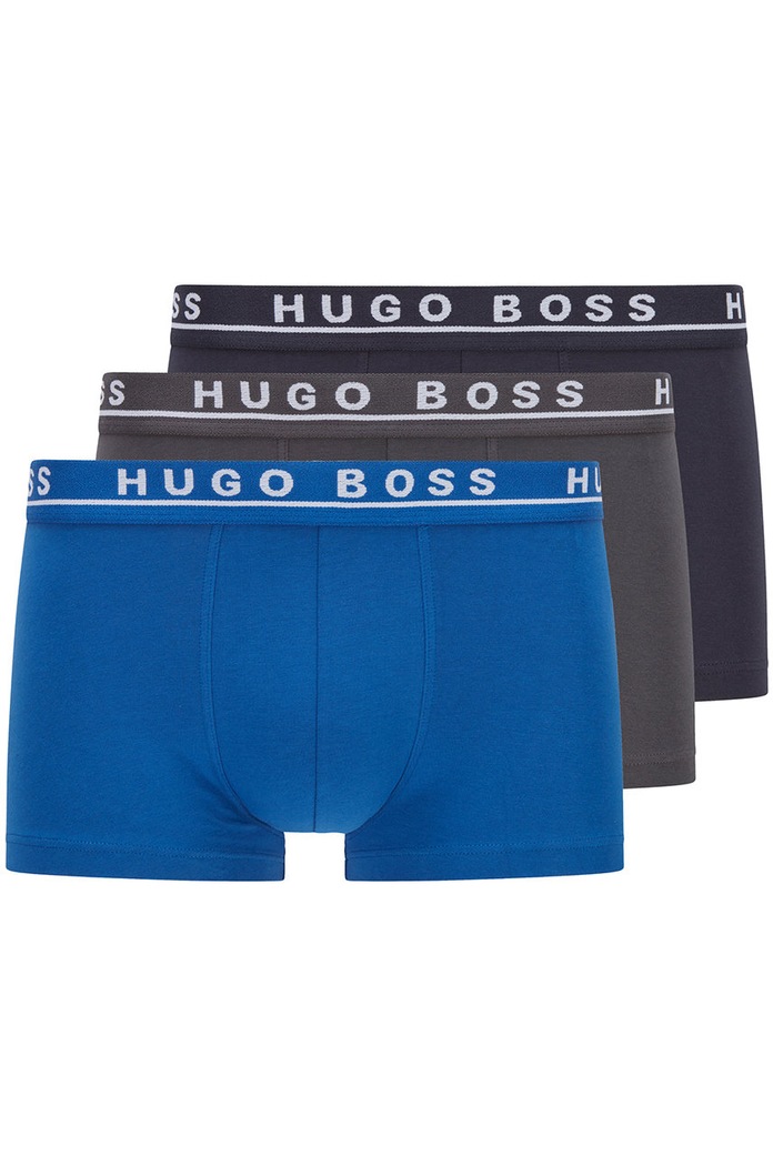 Boxerky Boss (3-pack) pletenina modrá 50325403.NOS