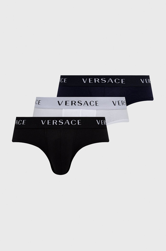 Slipy Versace (3-pak) bavlna viacfarebná AU04319.NOS