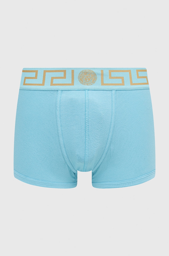 Boxerky Versace pletenina modrá AU10026.NOS