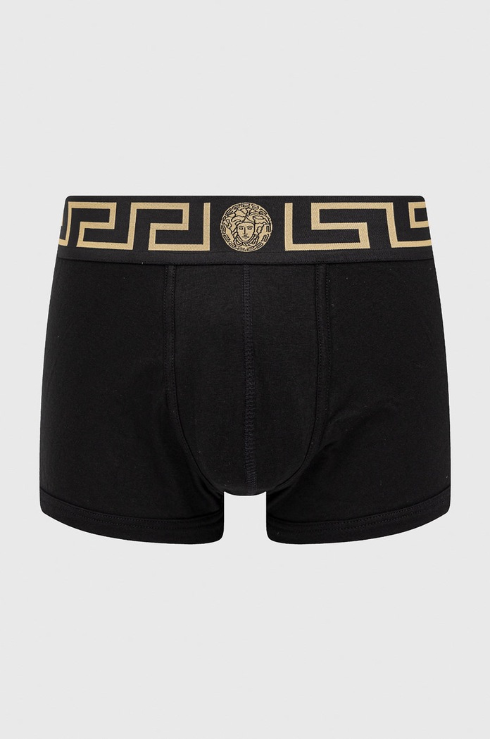 Versace bokserki dzianina czarny AU10026.NOS