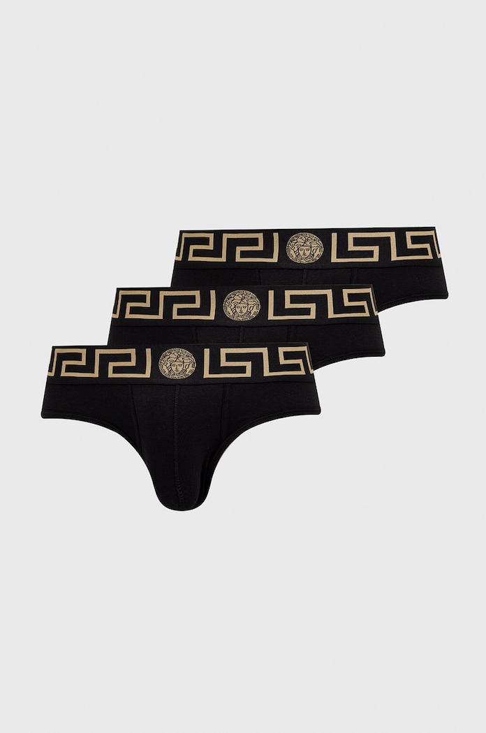 Versace Slipy (3-pack) bawełna multicolor AU10327.NOS