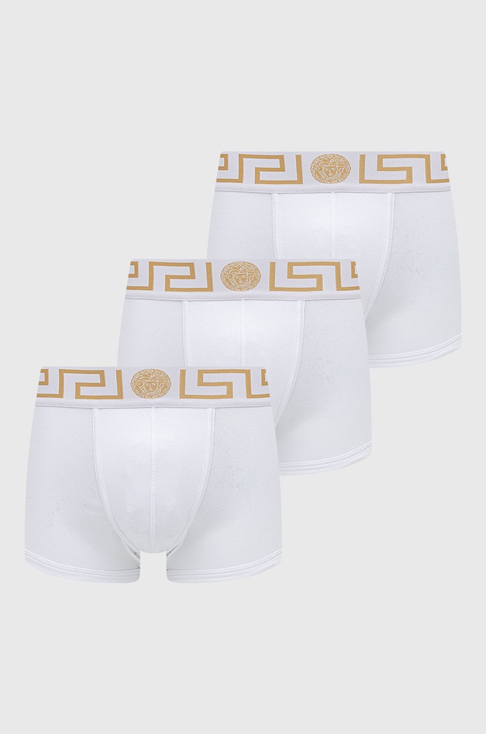 Boxerky Versace pletenina bílá AU10326.NOS