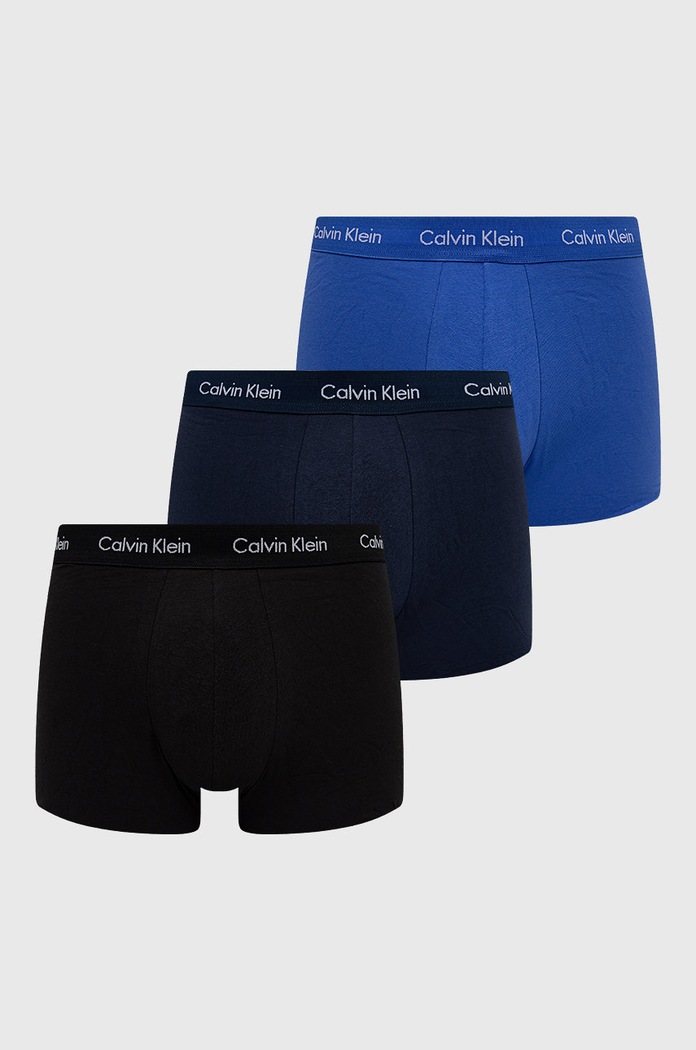 Calvin Klein - Boxerky (3-pak) pletenina modrá 000NB1770A.NOS