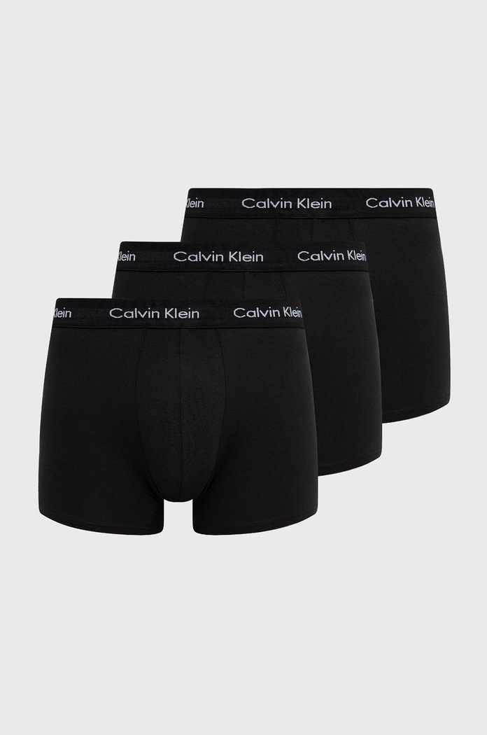 Calvin Klein - Boxerky (3-pak) pletenina čierna 000NB1770A.NOS