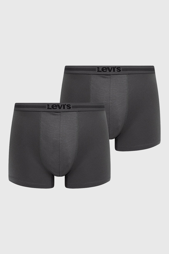 Боксерки Levi's (2-pack) трикотаж сив 37149.0736