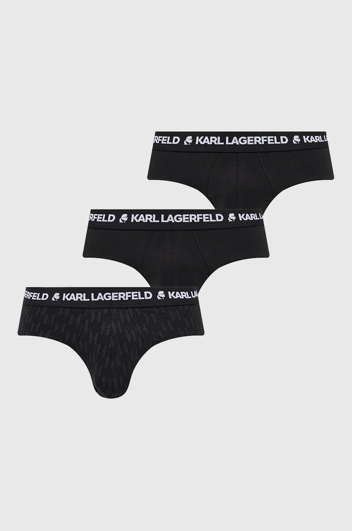 Slip gaćice Karl Lagerfeld Planet friendly crna 225M2102