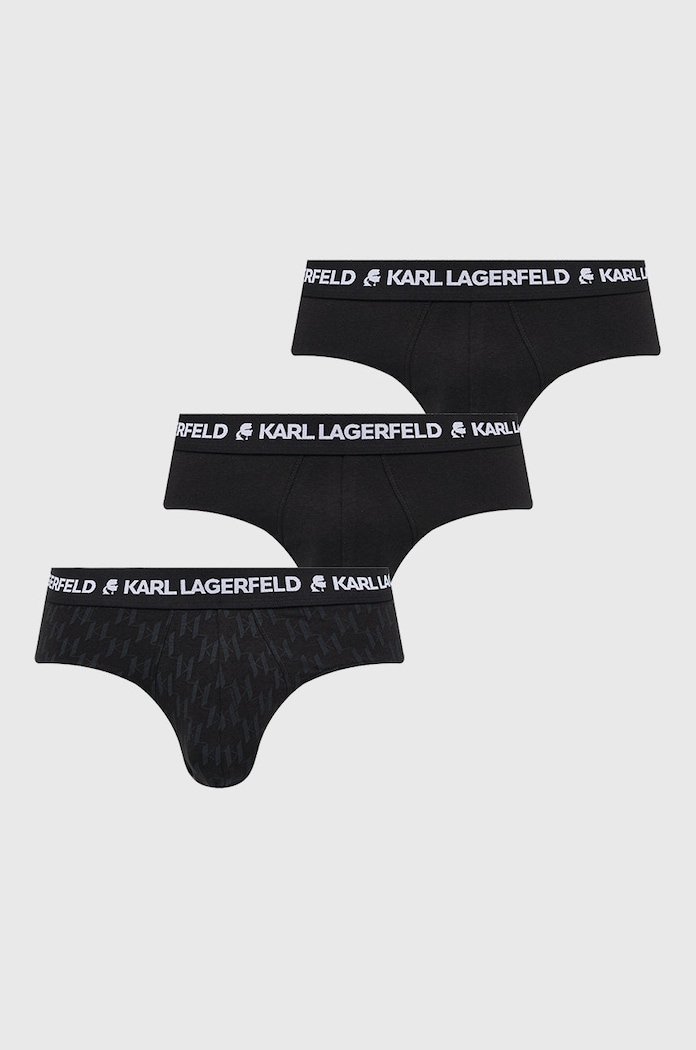 Slip gaćice Karl Lagerfeld Planet friendly crna 225M2102