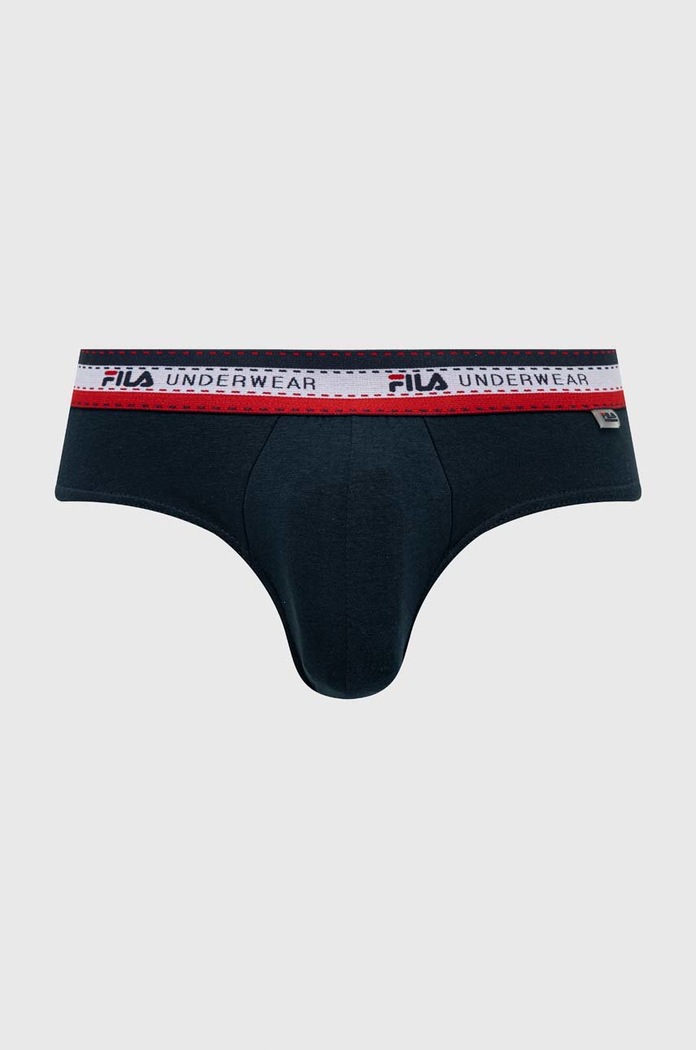 Fila slipy męskie bawełniane z elastanem granatowy FU5058