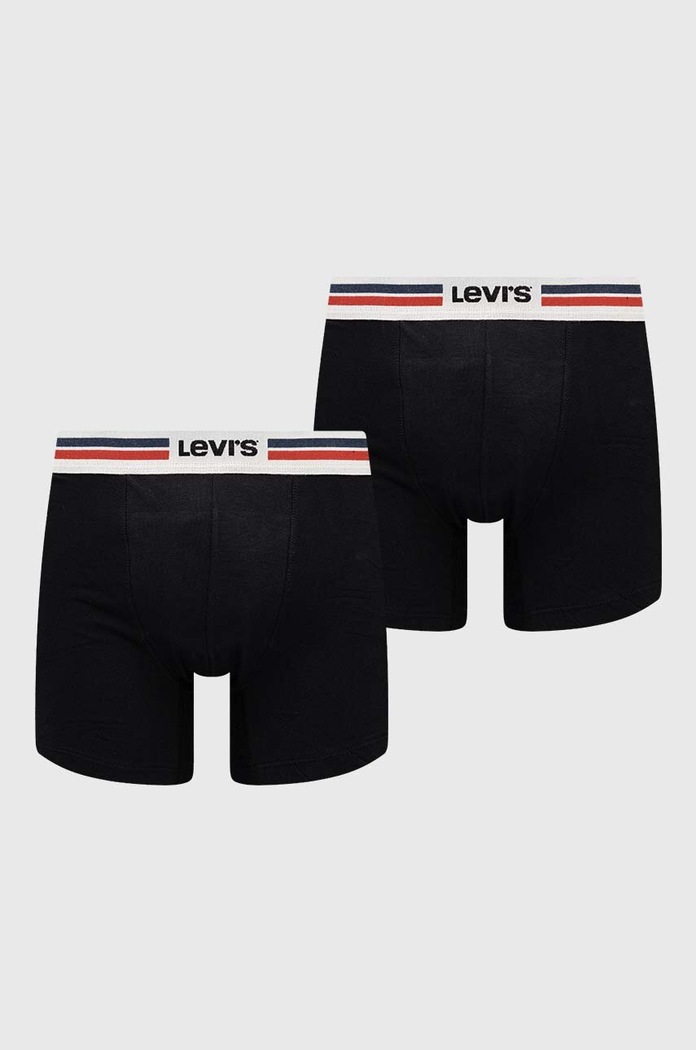 Levi's bokserki 2-pack dzianina czarny 37149.0806