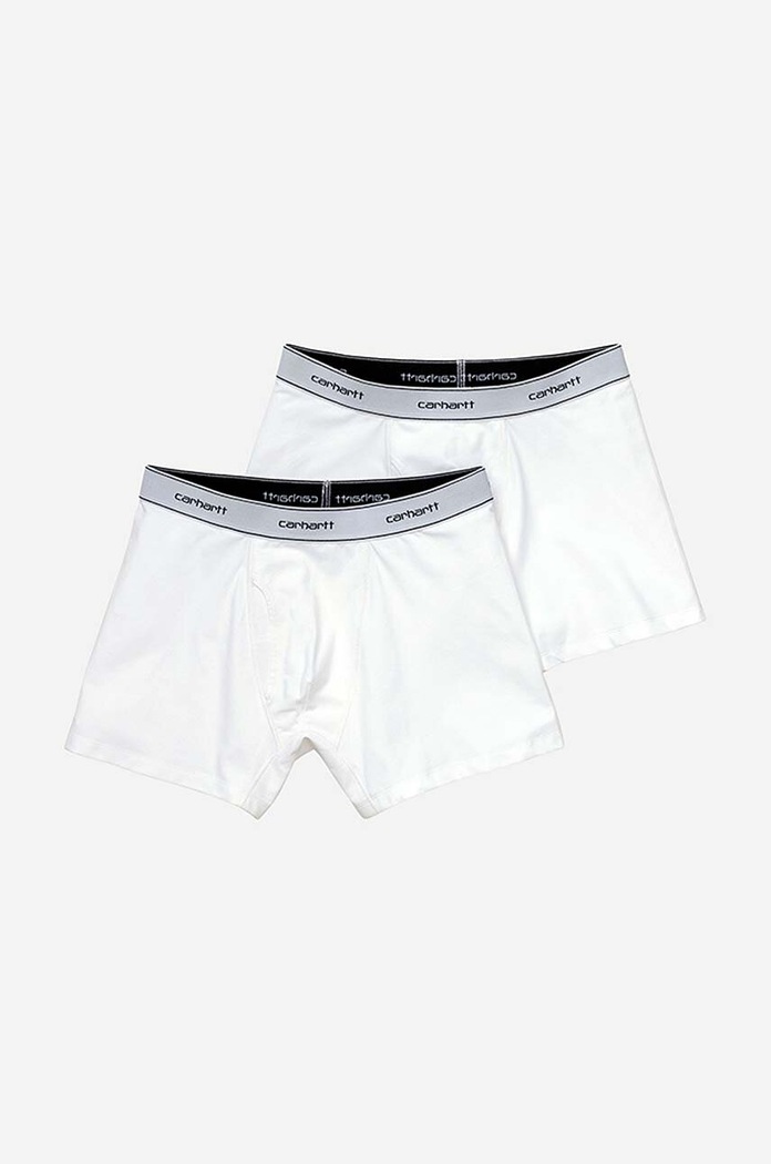 Carhartt WIP boxeri Cotton Trunks 2-pack tricotaj alb I029375.