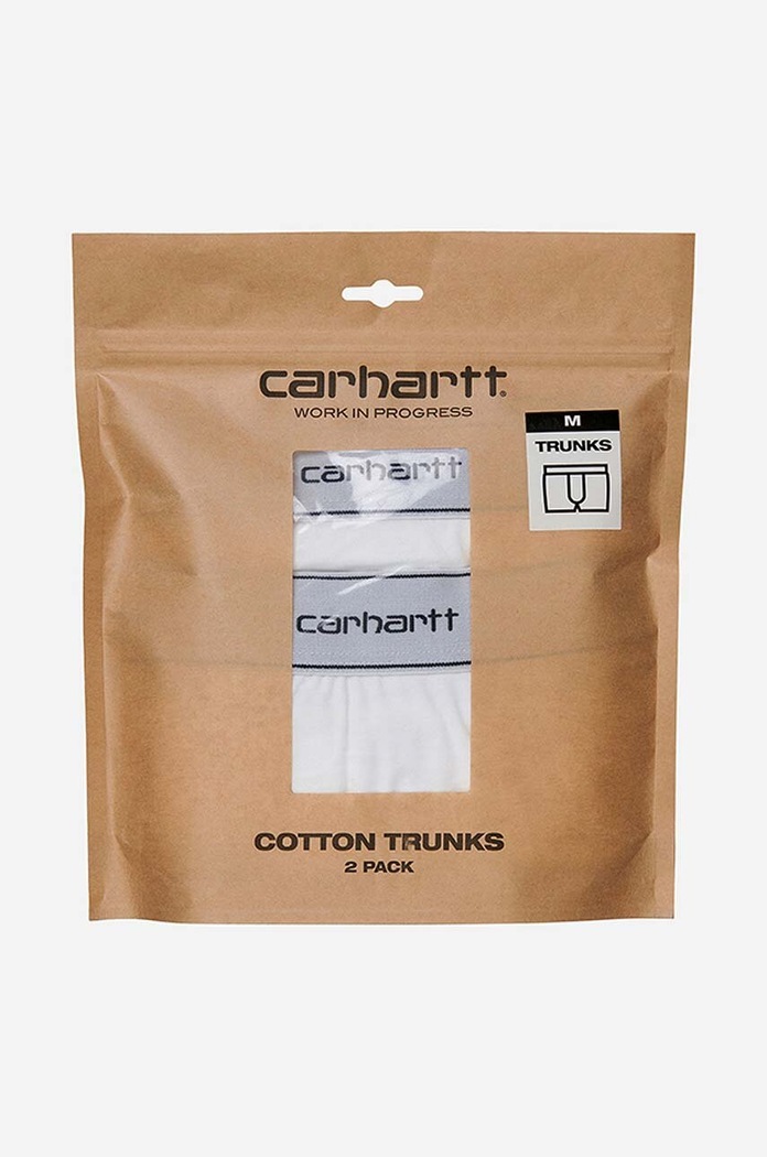 Carhartt WIP boxeri Cotton Trunks 2-pack I029375. alb AA00