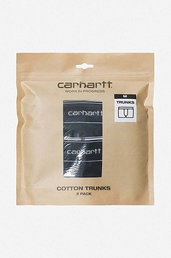 Bavlněné boxerky Carhartt WIP 2-pack I029375.933XX černá AA00