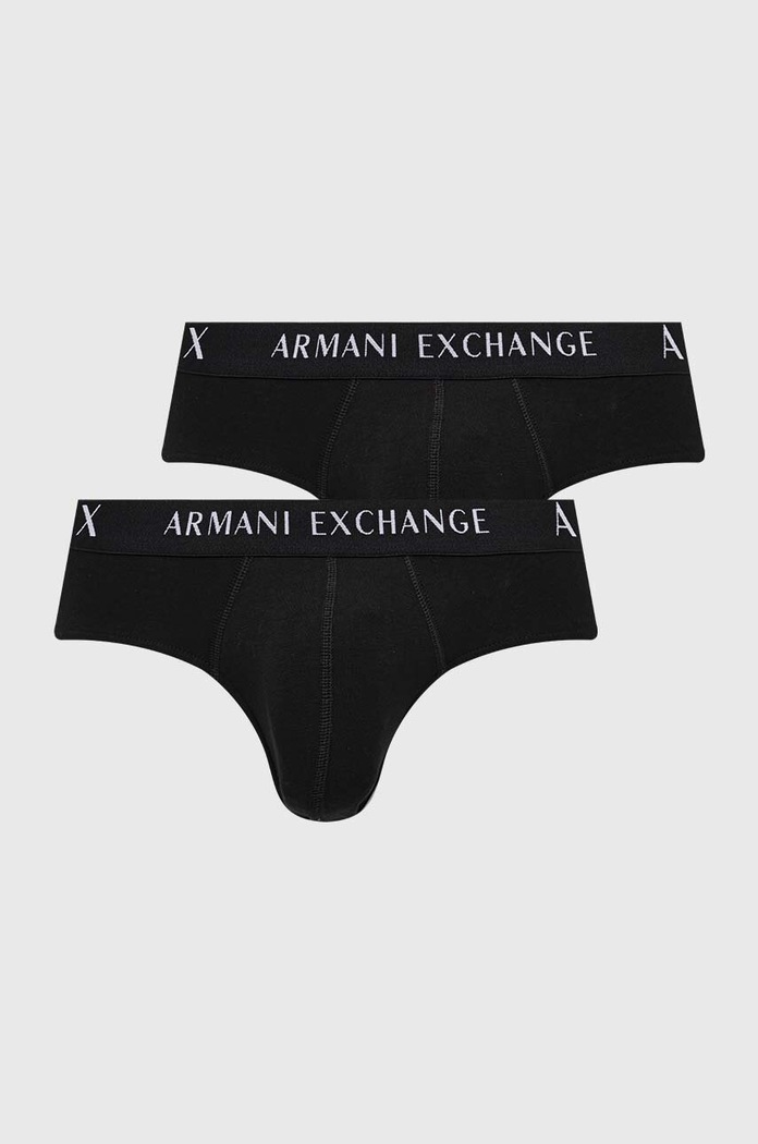 Spodní prádlo Armani Exchange 2-pack pletenina černá 957023.CC282.NOS
