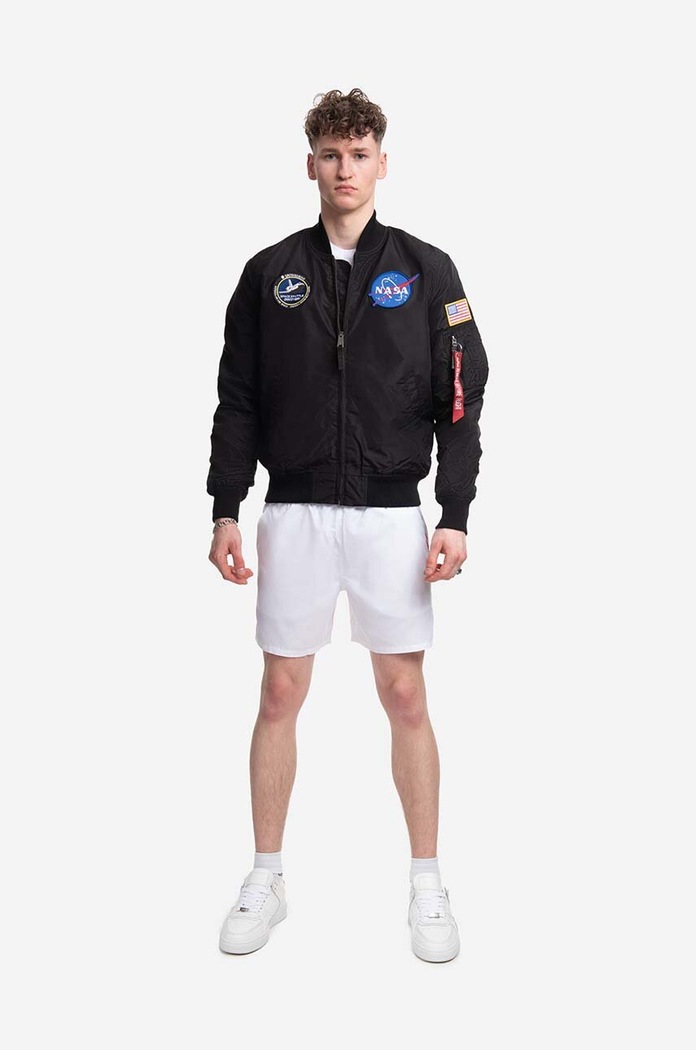 Plavkové šortky Alpha Industries 196931.09 bílá AA00