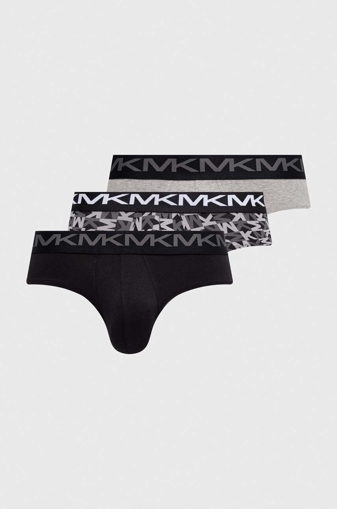 Σλιπ Michael Kors 3-pack εμπριμέ γκρί 6F31L10033