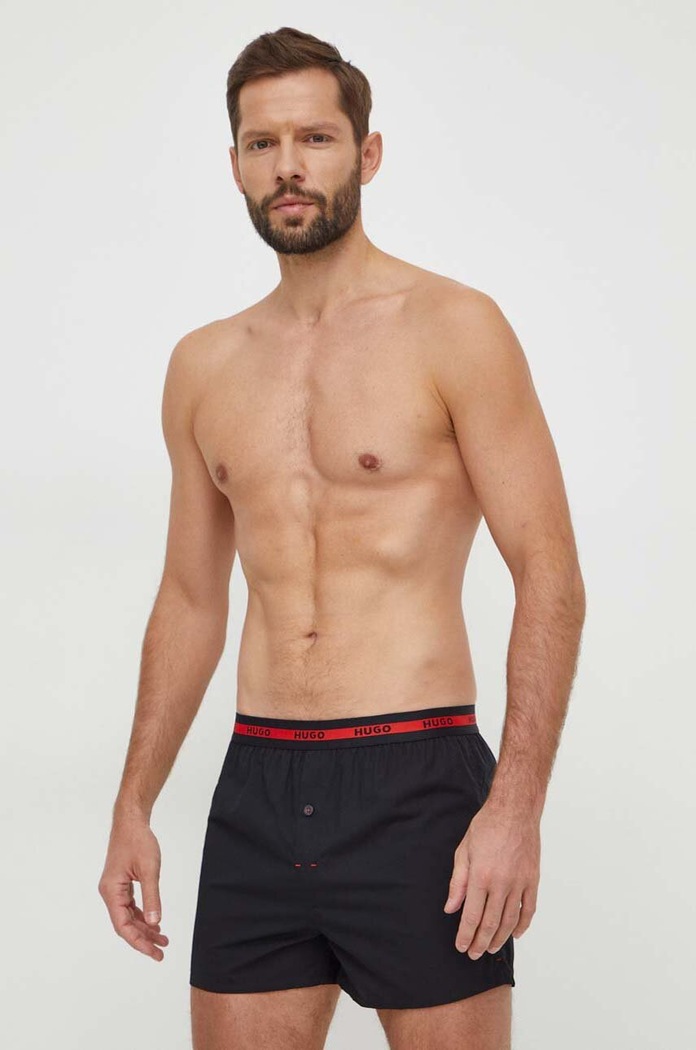 HUGO pamut boxeralsó 2 db 50493950 fekete AA00