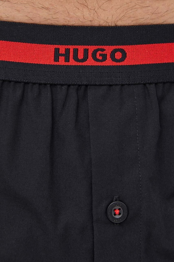 HUGO pamut boxeralsó 2 db fekete 50493950