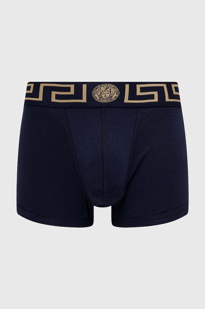 Versace bokserki dzianina granatowy AU10026.A232741