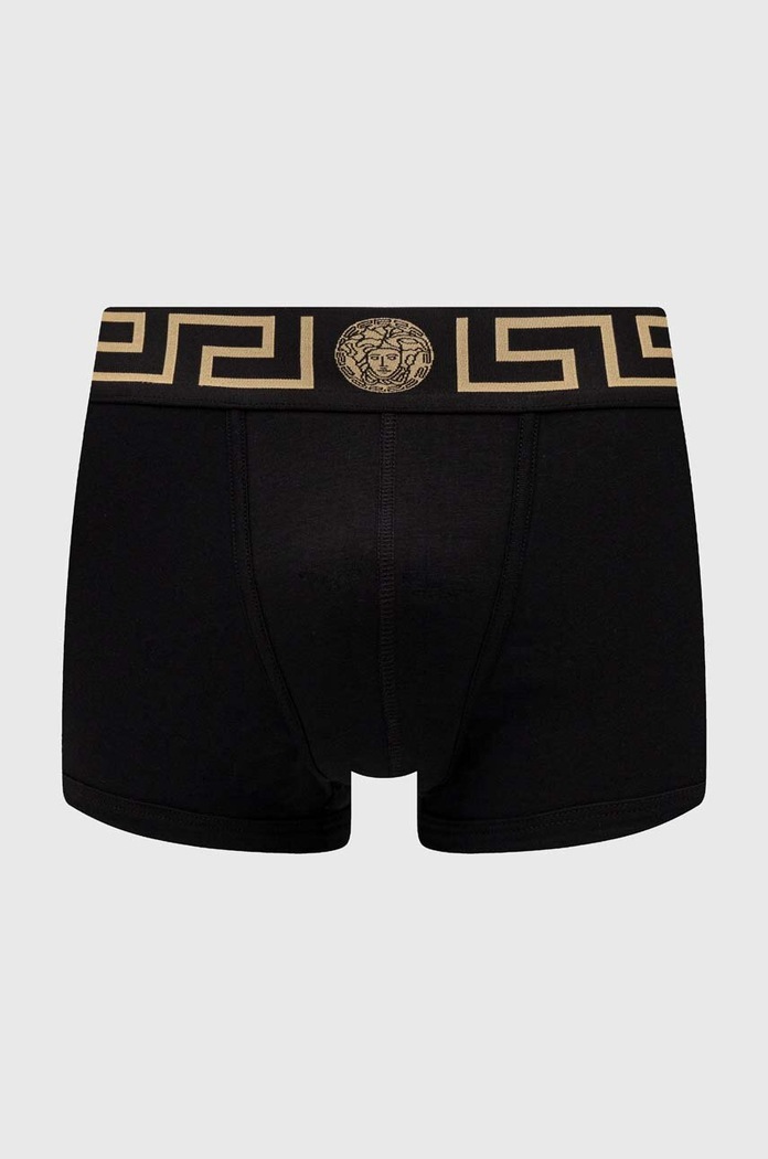 Versace bokserki dzianina czarny AU10026.A232741