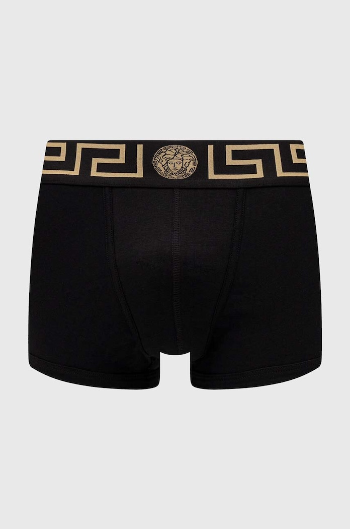 Versace bokserki dzianina czarny AU10026.A232741