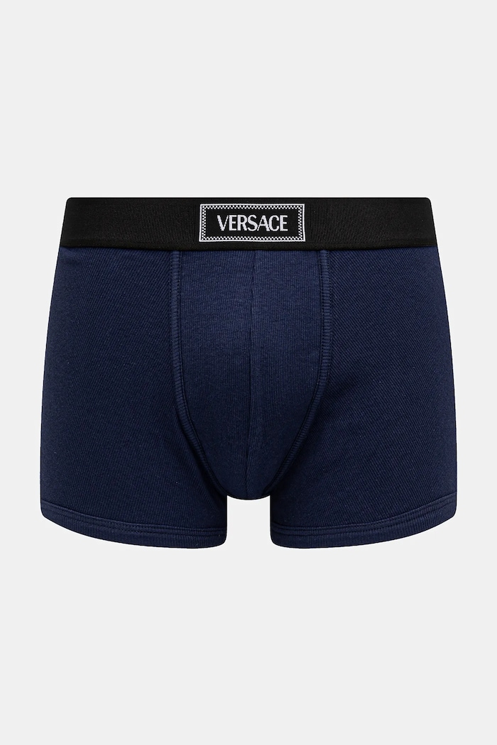 Boxerky Versace bavlna námořnická modř 1014037.1A09410
