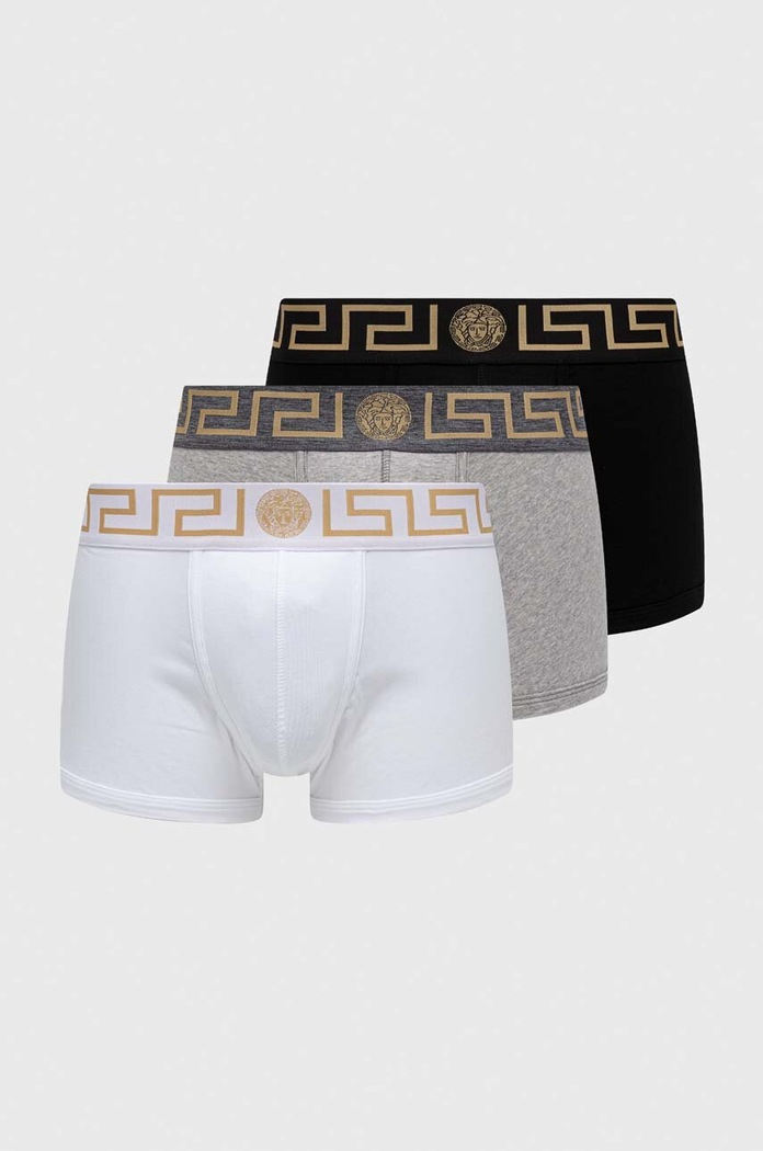 Versace bokserki 3-pack dzianina biały AU10326.A232741
