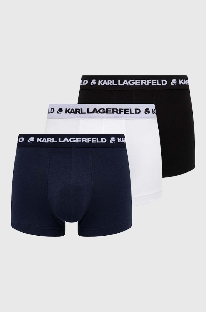 Karl Lagerfeld boxeralsó 3 db sima fekete 240M2110