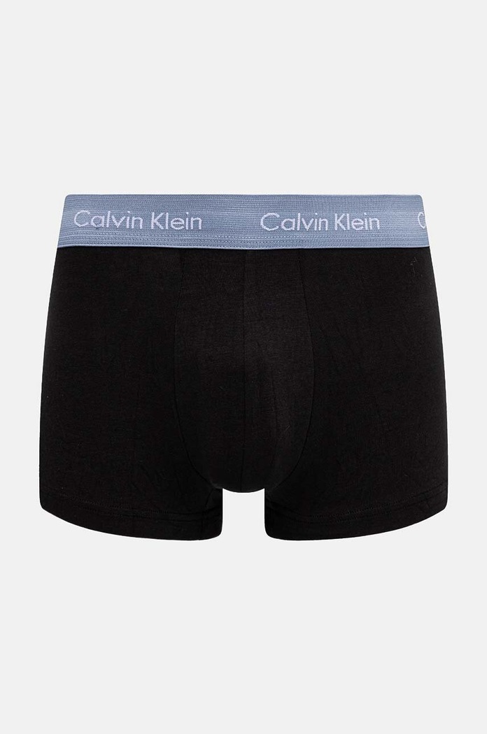 Boxerky pánske bavlnené s elastanom 5-pak Calvin Klein Underwear 000NB2734A čierna