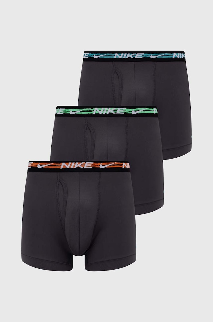 Boxerky Nike 3-pak pletenina sivá 0000KE1153