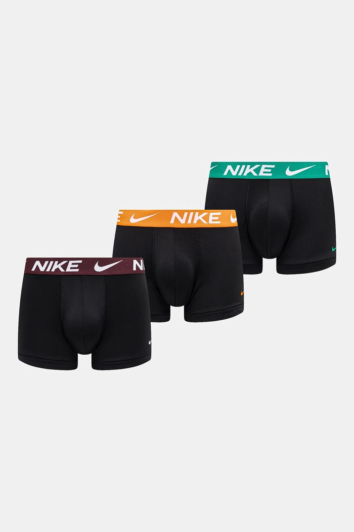 Bokserice Nike 3-pack bez uzorka crna 0000KE1156
