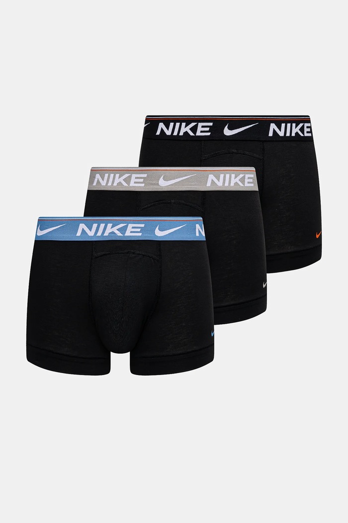 Bokserice Nike 3-pack bez uzorka crna 0000KE1256