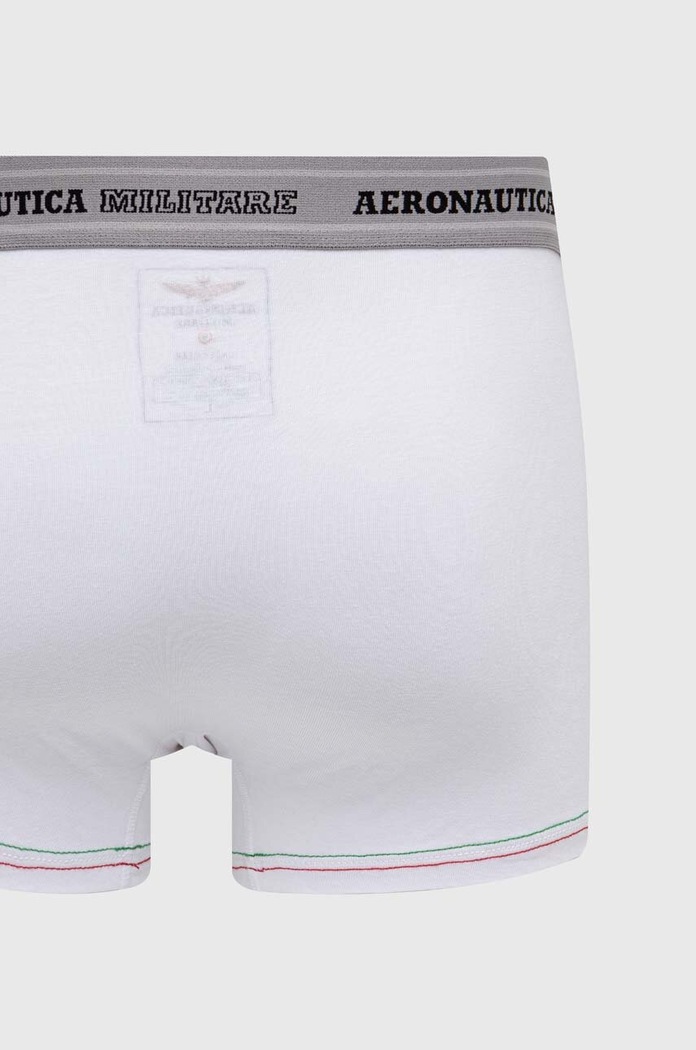 Oblečenie Boxerky Aeronautica Militare 2-pak AM1UBX003 biela