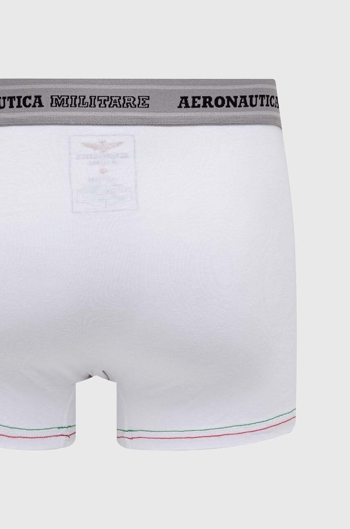 Oblečenie Boxerky Aeronautica Militare 2-pak AM1UBX003 biela