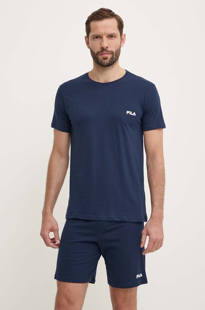 Fila dvoudílné pyžamo pánské bavlněné námořnická modř FPS1190