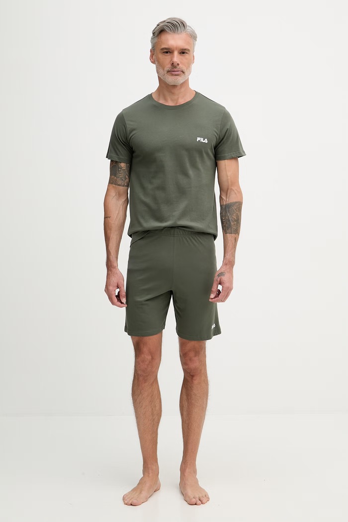 Fila piżama dwuczęściowa męska bawełniana FPS1190 zielony SS26