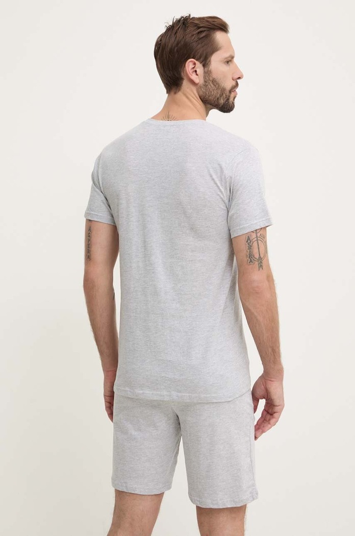 Fila dvoudílné pyžamo pánské bavlněné FPS1190 šedá SS26