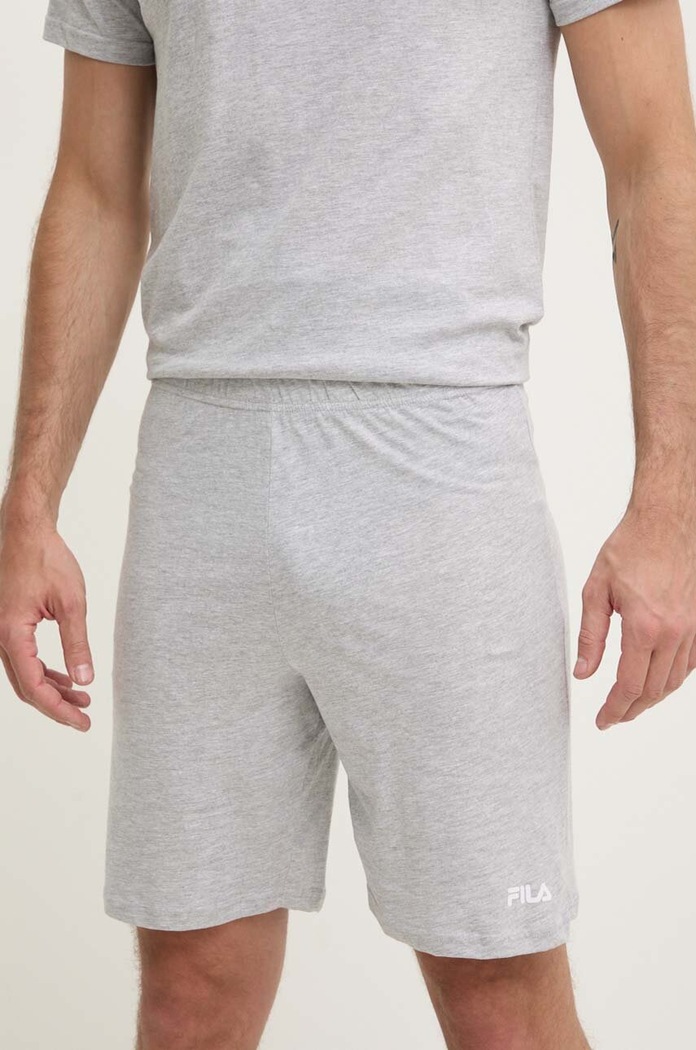 Fila dvoudílné pyžamo pánské bavlněné šedá FPS1190