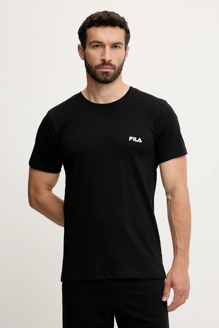 Fila Pijama din două piese bărbătească din bumbac FPS1190 negru SS26