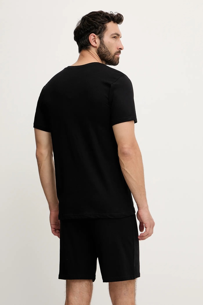 Pijama din două piese bărbătească din bumbac Fila FPS1190 negru