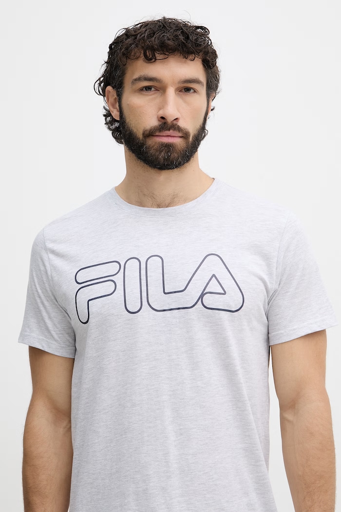 Fila piżama męska z bawełną szary FPS1191