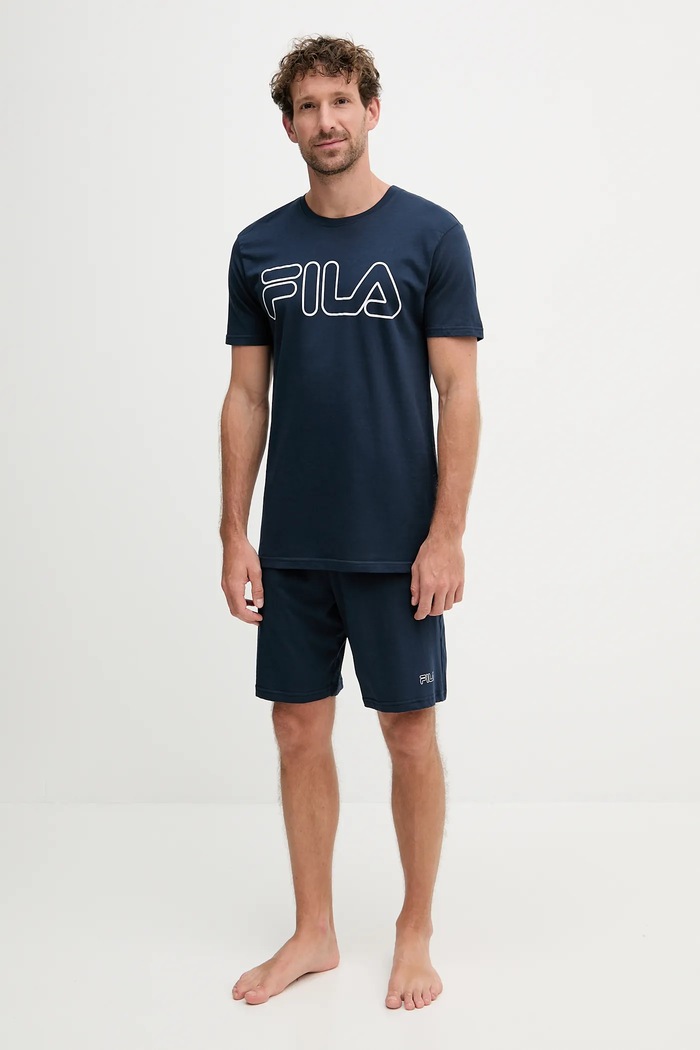 Fila pijama bărbați cu bumbac FPS1191 bleumarin SS26
