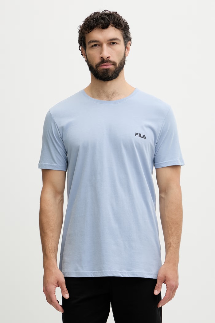 Fila pijama din două piese bărbătească din bumbac FPS1194 albastru SS26
