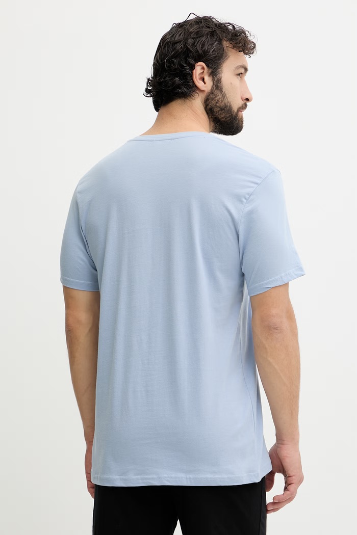 Fila pijama din două piese bărbătească din bumbac albastru FPS1194