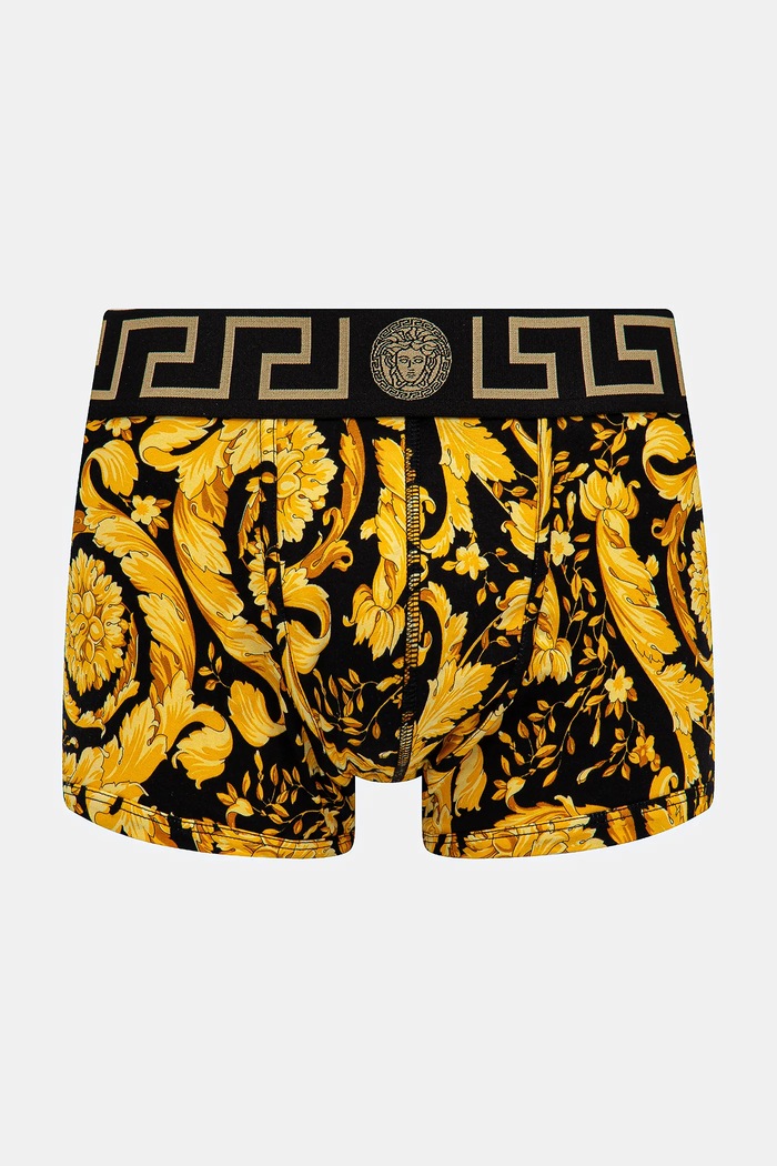 Boxerky Versace pletenina čierna 1000957.1A11188