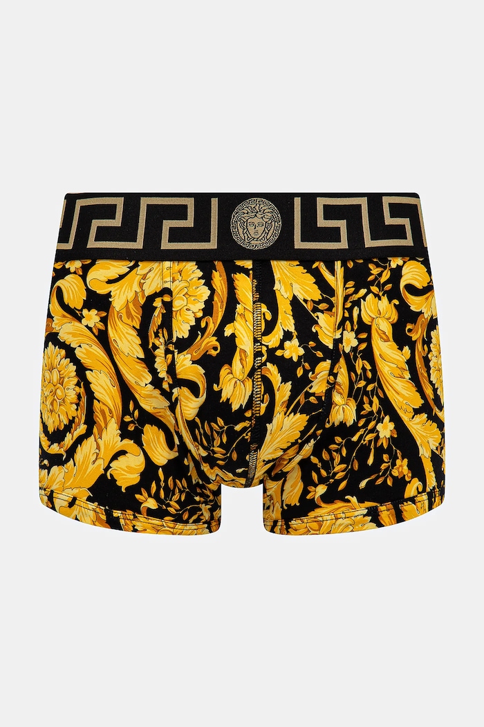Boxerky Versace pletenina čierna 1000957.1A11188